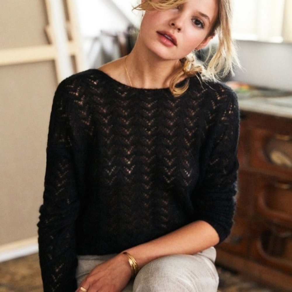 Sezane Spencer Pointelle Jumper